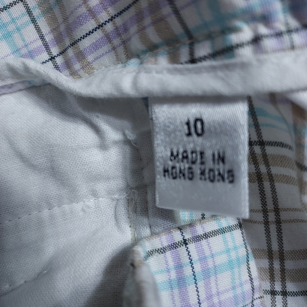 Talbots Multicolor Plaid Capris - Picture 7 of 7
